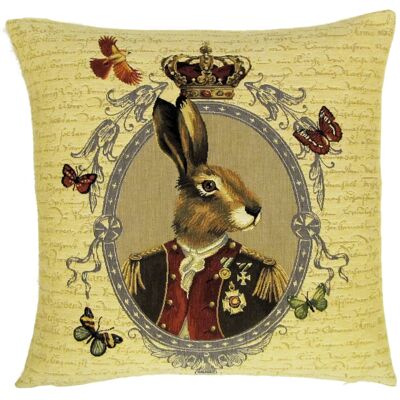 decorative pillow cover royal hare framed
