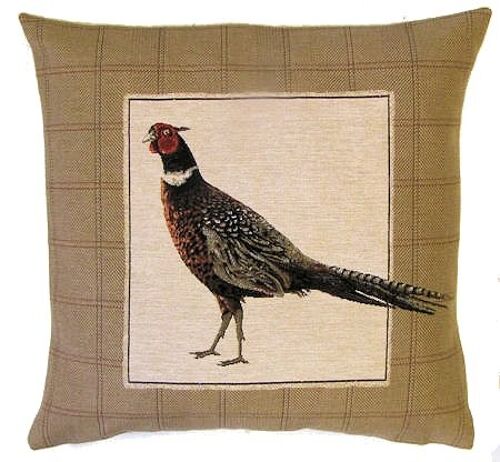 decorative pillow cover pheasant tail up