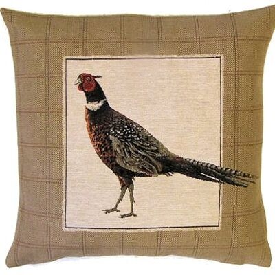 decorative pillow cover pheasant tail up