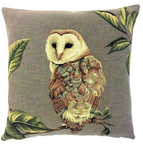 decorative pillow cover field owl