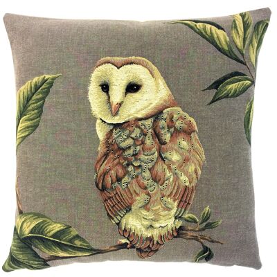 decorative pillow cover field owl