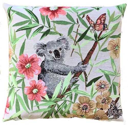 decorative pillow cover koala bear watching right
