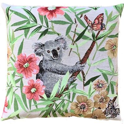 decorative pillow cover koala bear watching right