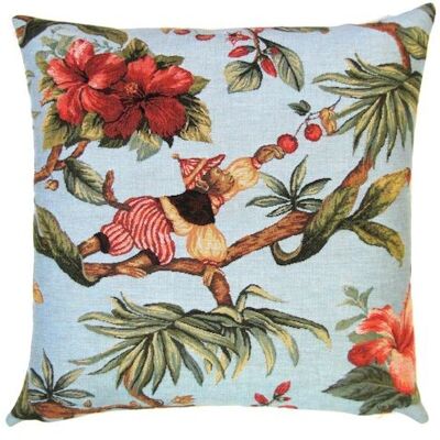 decorative pillow cover pink monkey