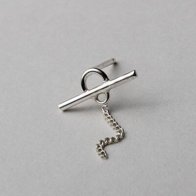 OBRIN chain stud - Sterling silver