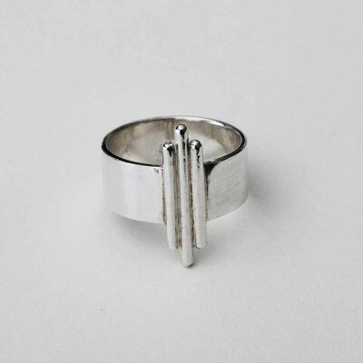 DEVYN ring - 14kGold-Sterling Silver combo