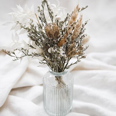 Vaso e fiori secchi beige, avorio Nature 1