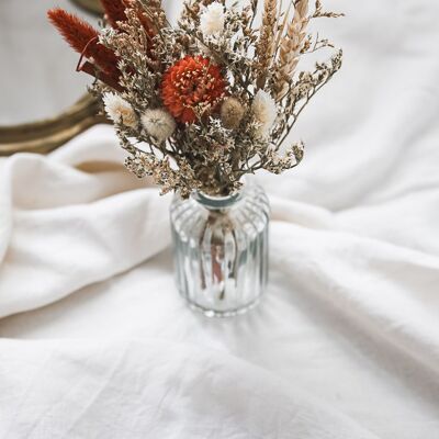 Vase and dried flowers red, ivory ROUGI 1
