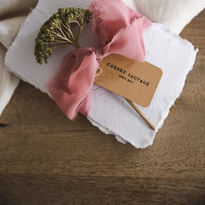 Set papier artisanal BALI et fleurs séchées