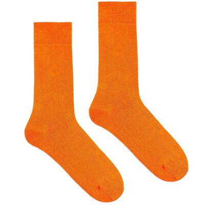 Chaussettes unies coton bio Klue | Orange
