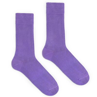 Einfarbige Socken aus Bio-Baumwolle von Klue | Lila