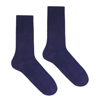 Klue organic cotton solid socks | Indigo