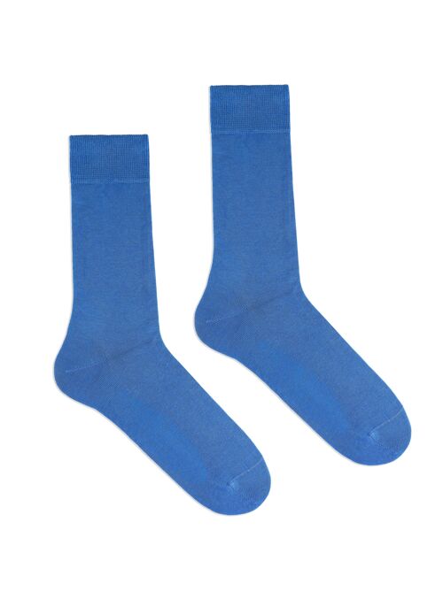 Klue organic cotton solid socks | Blue