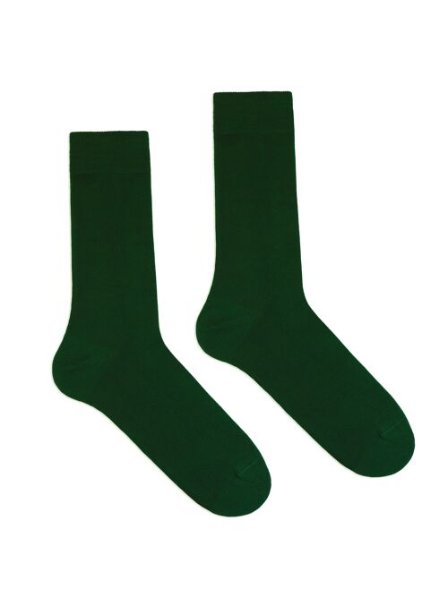 Klue organic cotton solid socks | Green