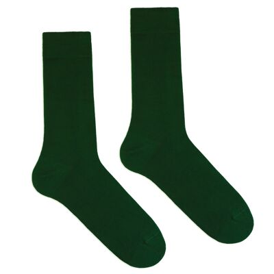 Chaussettes unies coton bio Klue | Vert