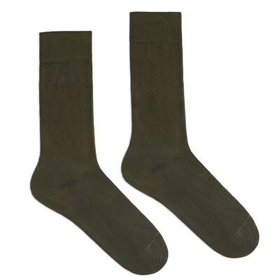 Klue organic cotton solid socks | Khaki