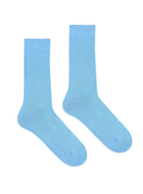 Klue organic cotton solid socks | Sky Blue