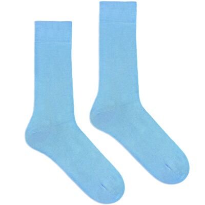 Klue organic cotton solid socks | Sky Blue