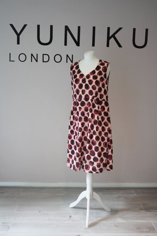 Yummy Plum Polka Dot Shift Dress