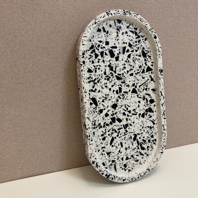 OVAL TRAY - BLACK TERRAZZO - Default title / sku203