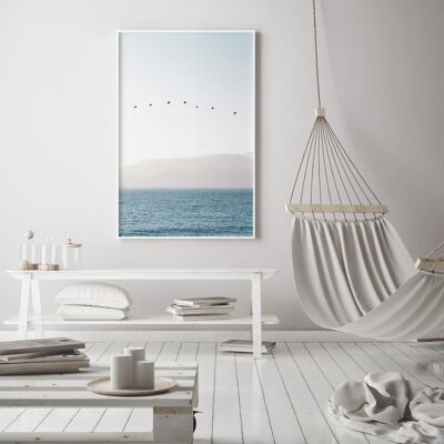 Seagull Flight Painting