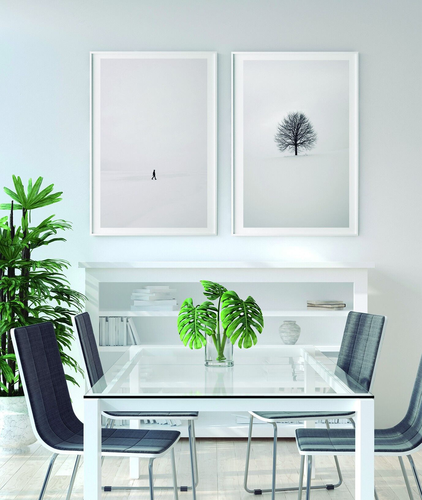 Pittura dell'albero freddo