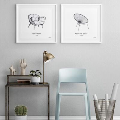 Peinture de la chaise Womb