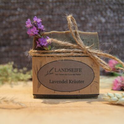 Organic natural soap - lavender herbs
