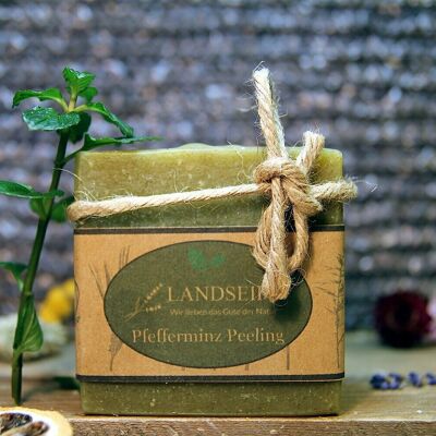 Organic natural soap - peppermint peeling soap