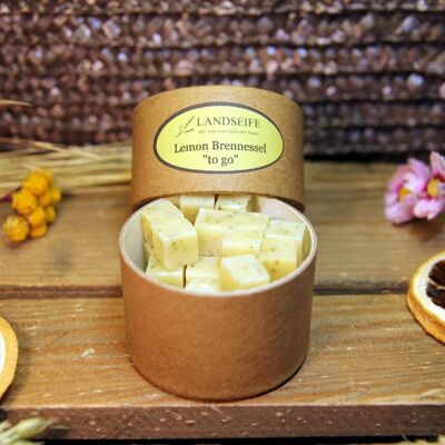 Organic natural soap - lemon nettle organic soap - to go