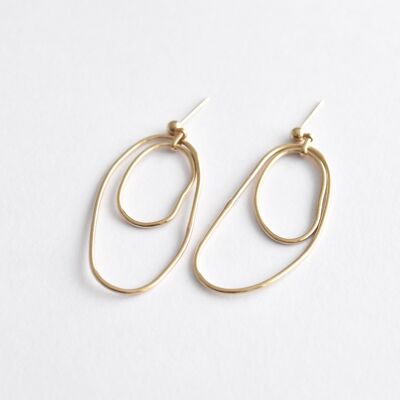 Volute Collection - Earrings - Double movable curve