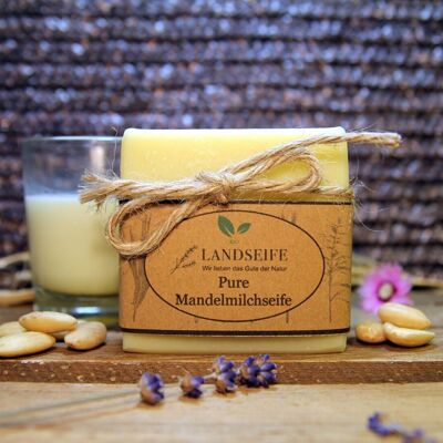 Organic natural soap - pure almond milk soap