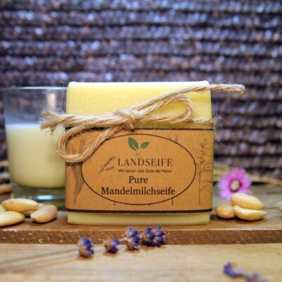 Organic natural soap - pure almond milk soap