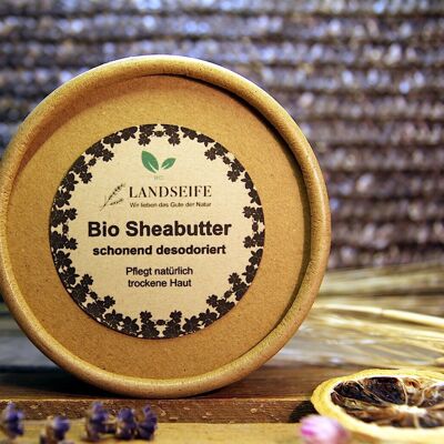 Organic shea butter gently deodorized - the natural skin care without odor