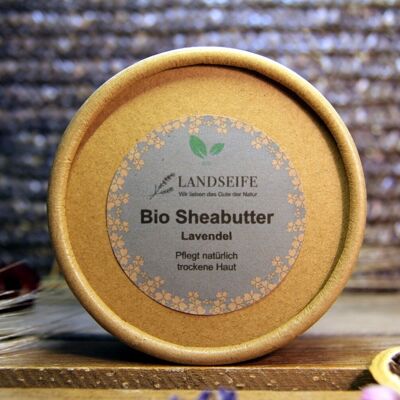 Organic shea butter lavender - the natural skin care with lavender scent