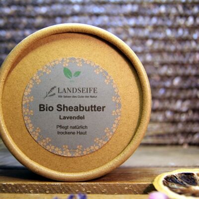 Organic shea butter lavender - the natural skin care with lavender scent