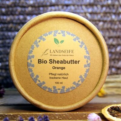 Organic shea butter orange - the natural skin care with orange fragrance