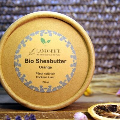 Organic shea butter orange - the natural skin care with orange fragrance