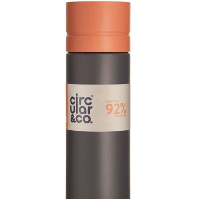 Circular bottle - Chalk & orange