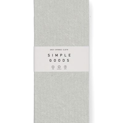 Sponge Cloth Grey 2 pcs