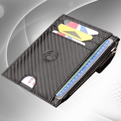 Carbon Card Holder - Men's Card Holder - Card Wallet - Frédéric Johns® RFID Wallet - Master model