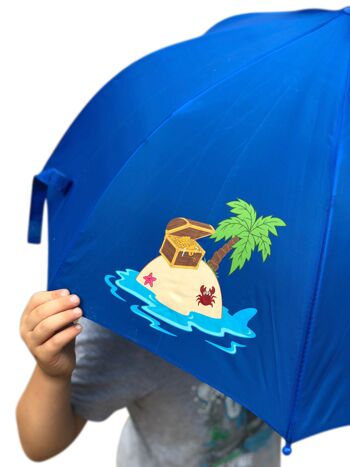 Parapluie 3D pour Enfants Parapluie Requin Pirate avec Capuchon et Épée - Parapluie Garçons Filles - Maternelle et Accessoires Scolaires - pour l'inscription au cône de l'école 9