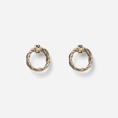 Boucle d'oreille junon dore