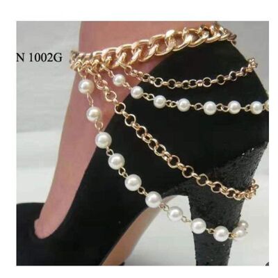 Fashion Pearl Multilayer Anklet Women's Foot Jewelry