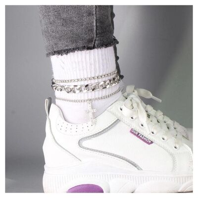 New Retro Cross Anklet Women's Fashion Foot Accessories