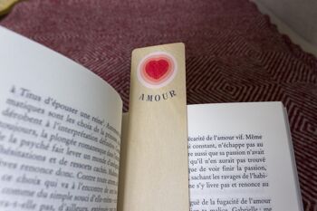 Marque-page Amour - (made in France) en bois de Bouleau 4