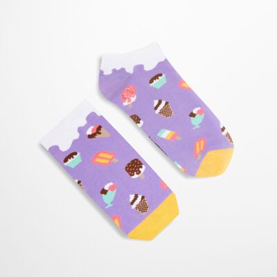 Eiscreme-Kurzsocken | Gelato-Socken | Kurze Socken | Unisex-Socken |