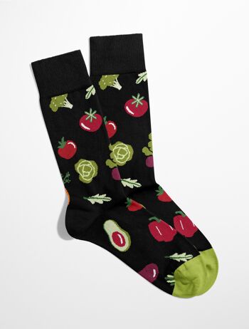 Chaussettes végétales | Chaussettes végétales | Chaussettes de jardin | Chaussettes amoureux de la nature | Chaussettes unisexes 4