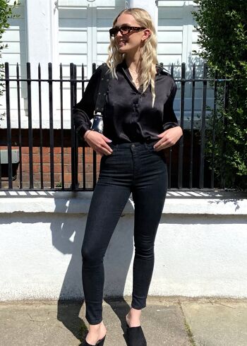 Jean skinny taille haute noir - Noir 2