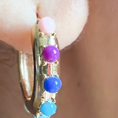 Boucles d'oreilles multi-créoles